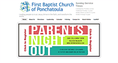 Desktop Screenshot of fbcponchatoula.com